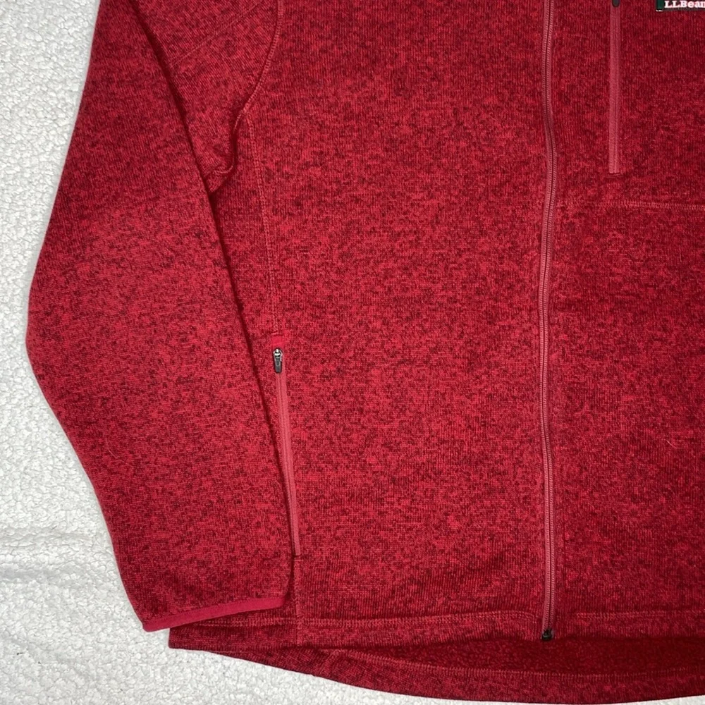 L.L. Bean Slightly Fitted Full Zip Sweater Jacket: Size Extra Large - Picture 6 of 9